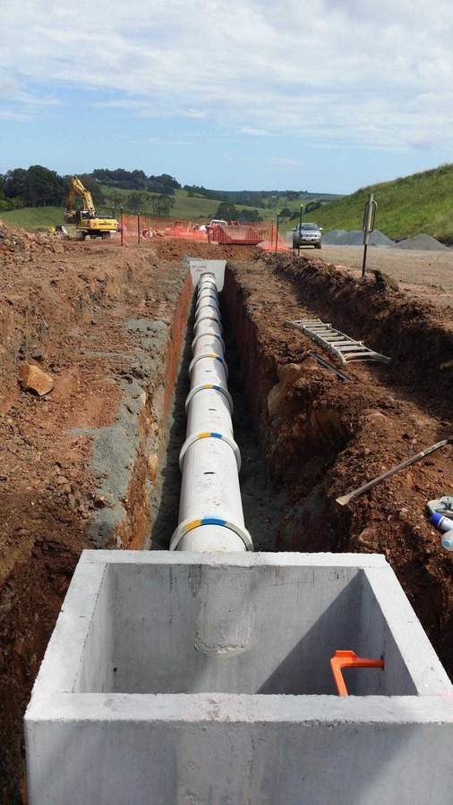 Civil infrastructure works in progress